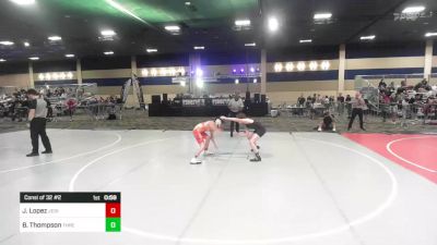 109 lbs Consi Of 32 #2 - Julian Lopez, Jedi Wr Ac vs Bryce Thompson, Threshold WC