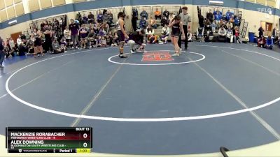 115 lbs Round 4 (10 Team) - Alex Downing, Bloomington South Wrestling Club vs Mackenzie Rorabacher, Mishawaka Wrestling Club