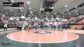 96 lbs Quarterfinal - Jacelyn Ramsey, Oologah vs Skyler Klein, Sperry HS Girls