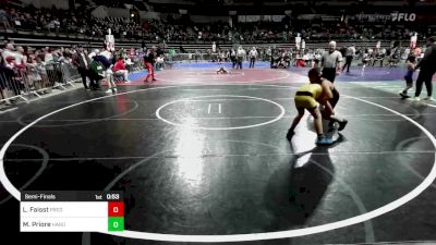 110 lbs Semifinal - Lincoln Faisst, Predators vs Matteo Priore, Hanover Park