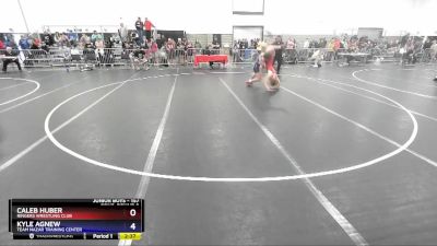 157 lbs Cons. Round 2 - Caleb Huber, Ringers Wrestling Club vs Kyle Agnew, Team Nazar Training Center