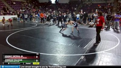 92 lbs Cons. Round 2 - Jorrdan Salazar, Duran Wrestling Club vs Johnny Ortega Jr., Pomona Wrestling Club Colorado