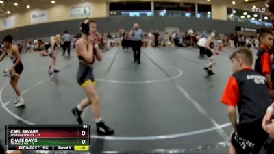 80 lbs Round 1 - Cael Savage, SouthWest Elite vs Chase Davis, Triangle WA