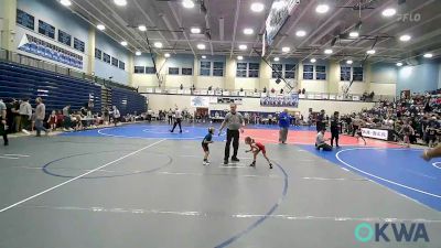 40 lbs Quarterfinal - Haizley Faught, Panther Youth Wrestling vs Chevvii Ross, Battlefield Wrestling Club