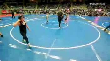 100 lbs 1/4 Finals - Kiah Locust, Cowboy Wrestling Club vs Emiliano Bustos, Maize