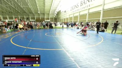 130 lbs Cons. Semi - Noah Soto, CA vs Mason Wagstaff, WY