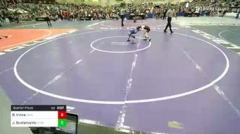 55 lbs Quarterfinal - Braxton Irvine, Immortal Athletics WC vs Jonathan Bustamante, Elite Force Wrestling Club