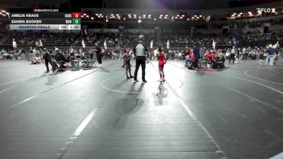 65 lbs Quarterfinal - Amelia Kraus, Cordoba Trained vs Zahira Booker, Rhino Wrestling