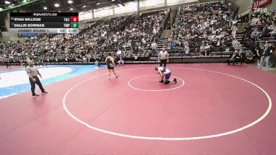 4A 215 lbs Champ. Round 1 - Dallin Bowman, Timpanogos vs Ryan Willson, Tooele