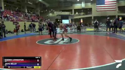 152 lbs Cons. Round 4 - Kaiden Livingston, OK vs Jaiye Bello, TX