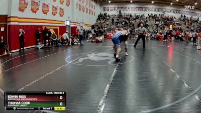 190 lbs Cons. Round 3 - Thomas Cook, Olentangy Liberty vs Edwin Rios, Brecksville-Broadview Hts.