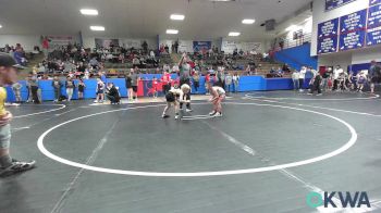 49 lbs Round Of 16 - Kross Kemble, Ponca City Wildcat Wrestling vs Kallum Hendrickson, OKC Saints Wrestling