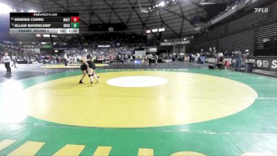 Girls 3A 110 lbs Champ. Round 2 - Jillian Mavencamp, Roosevelt (Girls) vs Genesis Corro, Marysville Getchell (Girls)