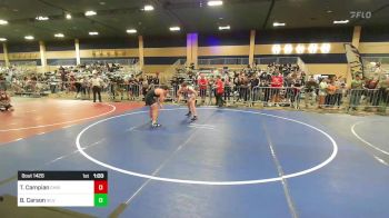 137 lbs Quarterfinal - Tomas Campian, Christopher Columbus HS vs Brody Carson, Silverback WC