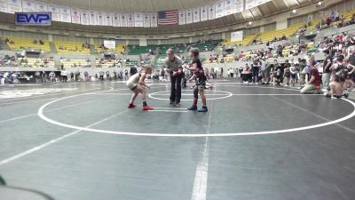 75 lbs Rr Rnd 2 - Jaylynn Rainbolt, Gentry Youth Organization Wrestling vs Brynn Brogden, North DeSoto Wrestling Academy