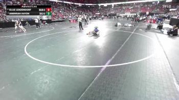 Girls 165 lbs Cons. Round 2 - Ellie Lenzendorf, Waunakee-Girls vs Amerrah Kayon, Shoreland Lutheran-Girls