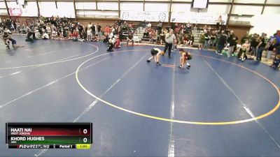85 lbs Cons. Round 1 - Khord Hughes, JWC vs Haati Nai, West Jordan