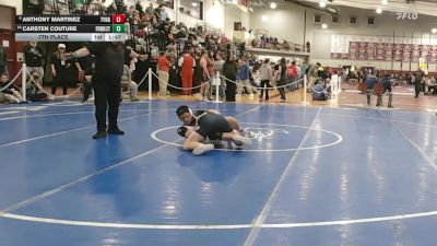 144 lbs 7th Place - Anthony Martinez, Tyngsborough/Dracut vs Carsten Couture, Franklin County