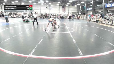 126 lbs Rr Rnd 2 - Camden Olson, TDWC Maniacs Blue - HSB vs Brendan Kelly, Kraken White - HSB