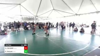 190 lbs 2nd Place - Ayden Campbell, Redwave Wrestling vs Anthony Vasquez, Gladiator WC