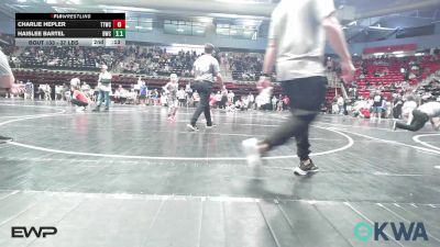 52 lbs Quarterfinal - Wyatt Barnes, Raw Wrestling Club vs Lane Pankaskie, Claremore Wrestling Club