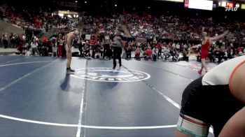 3A 165 lbs Champ. Round 1 - Conner Christensen, Clearwater Valley vs Parker Thomas, St. Maries