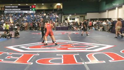 157 lbs Consi Of 64 #1 - Tigren Greyan, CA vs Deacon Dressler, IN