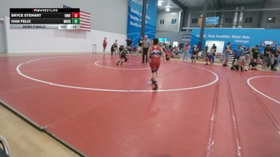 86 lbs Semifinal - Bryce Stewart, Rimersburg vs Ivan Felix, Morgantown