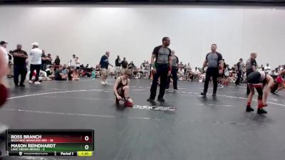 78 lbs Round 4 (10 Team) - Mason Reindhardt, Lake Gibson Braves vs Ross Branch, Backyard Brawlers Red