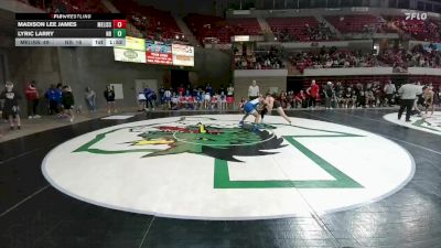 190 lbs Round 1 (16 Team) - Lyric Larry, New Braunfels vs Madison Lee James, Melissa