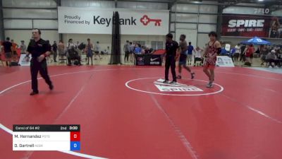 74 kg Consi Of 64 #2 - Mateo Hernandez, Potomac Premier WC vs Dez Gartrell, Nebraska Wrestling Training Center