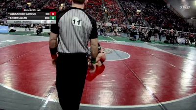 6A 157 lbs Cons. Round 1 - Loren Allen, Borah vs Alexander Larson, Ridgevue