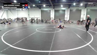 120 lbs Semifinal - Angel Gutierrez Thomas, Other Team vs Domenico Novosel, The 300