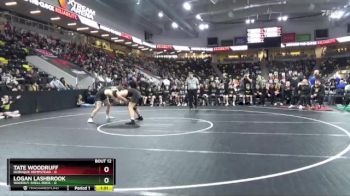 215 lbs 5th & 7th Place - Logan Lashbrook, Waverly-Shell Rock vs Tate Woodruff, Dubuque Hempstead