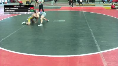 197 lbs Cons. Round 2 - Noah Crossman, Avila vs James Soliz, Quincy