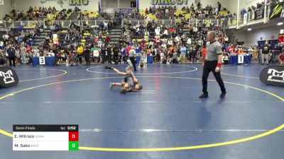 68 lbs Semifinal - Ethan Mitrisin, SHWA vs Maximus Sako, Westshore W.C.