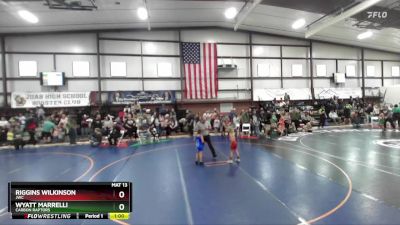 57 lbs Champ. Round 1 - Riggins Wilkinson, JWC vs Wyatt Marrelli, Carbon Raptors