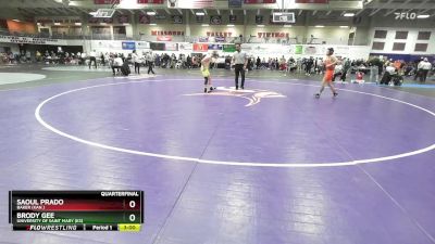 125 lbs Quarterfinal - Brody Gee, University Of Saint Mary (KS) vs Saoul Prado, Baker (Kan.)