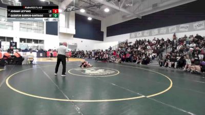 113 lbs Cons. Round 1 - Quenton Barros-Santiago, North Torrance vs Josiah Leyvas, La Serna