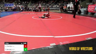 67 lbs Consi Of 8 #1 - Levi Charles, Powerhouse Wrestling Club vs Talan Berube, Smittys Barn