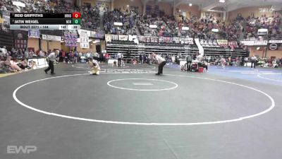 144 lbs 5th Place Match - Reid Griffiths, Herington HS vs Jatin Weigel, Norton Community HS