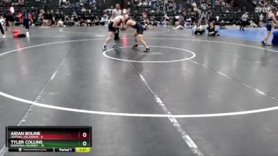 165 lbs Finals (2 Team) - Aidan Boline, Central Oklahoma vs Tyler Collins, Nebraska-Kearney