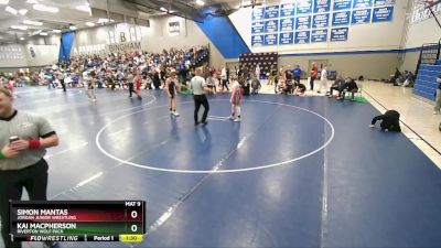 120 lbs Cons. Round 2 - Kai MacPherson, Riverton Wolf Pack vs Simon Mantas, Jordan Junior Wrestling