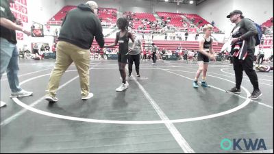 110 lbs Round Of 16 - Kardyn Prasch, Harrah Little League Wrestling vs Bodie Franklin, Madill Takedown