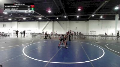 106 lbs 2nd Place - Isaiah Gonzalez, SoCal Hammers vs Maxim Litvinov, Savage House WC