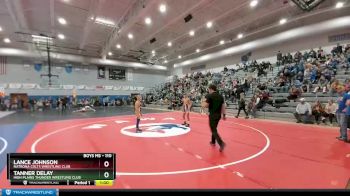 110 lbs Cons. Round 3 - Tanner Delay, High Plains Thunder Wrestling Club vs Lance Johnson, Natrona Colts Wrestling Club