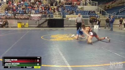 170 lbs Champ. Round 1 - Hugh Meyer, Dickinson vs Jaxyn Richter, Bismarck St Mary`s