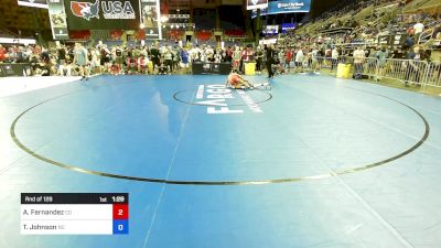 120 lbs Rnd Of 128 - Angel Fernandez, CO vs Tye Johnson, NC