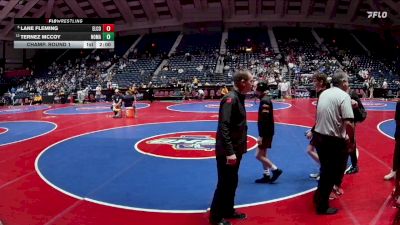 1A-106 lbs Champ. Round 1 - Lane Fleming, Elbert County vs Ternez McCoy, Northeast Magnet