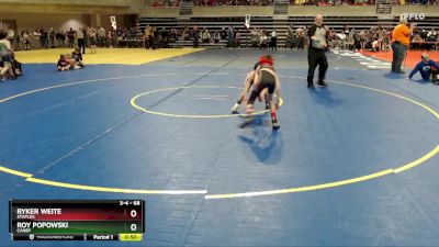 68 lbs Quarterfinal - Roy Popowski, Canby vs Ryker Weite, Staples